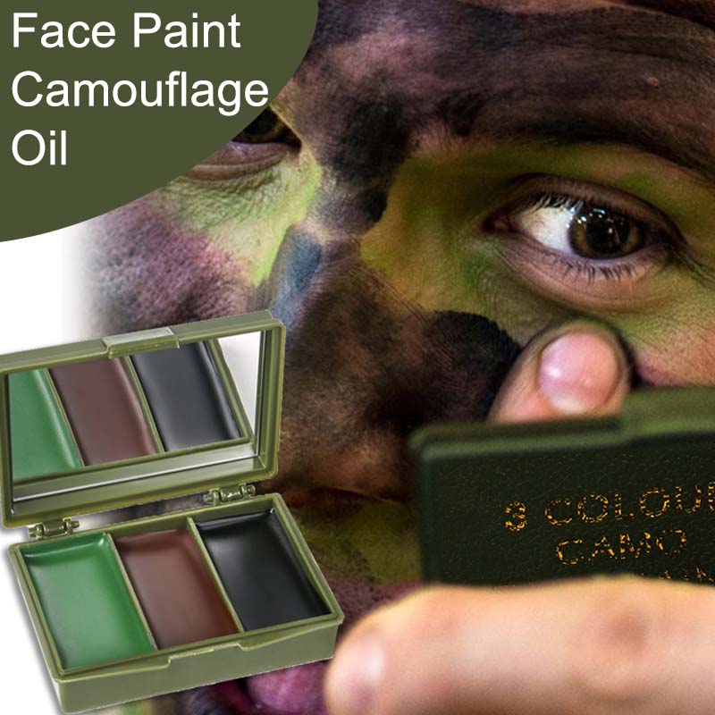 Camo Face Paint - Olio per Trucco Mimetico in 3