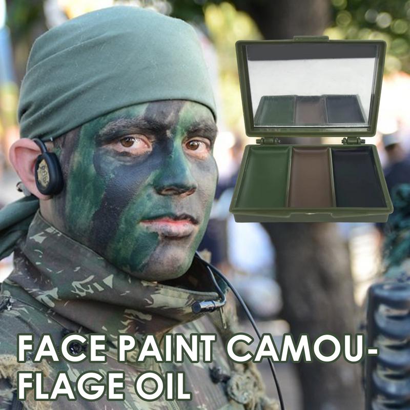 Camo Face Paint - 3 colori fan dell'esercito CS tiro